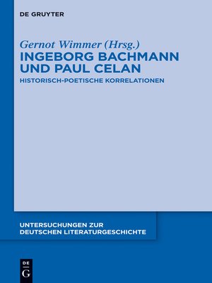 cover image of Ingeborg Bachmann und Paul Celan